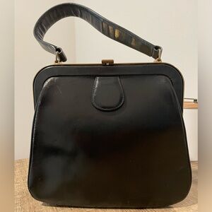Vintage Jang black leather purse